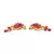 Pink Gold plated Stone Earrings