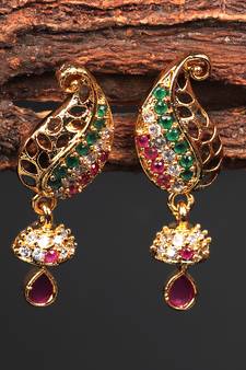 Multicolor Gold plated Earrings