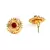 Red Gold plated Stone Earrings