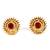 Red Gold plated Stone Earrings