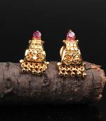 Purple Gold plated Earrings