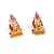 Purple Gold plated Earrings