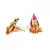 Purple Gold plated Earrings