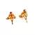 Purple Gold plated Earrings
