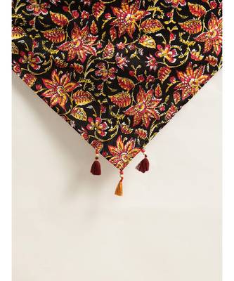Red Floral Scarf & Black Floral Scarf 4