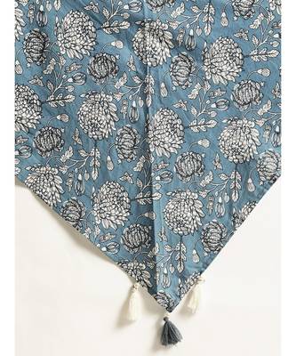 Black Floral Scraf & Blue Floral Scarf 4