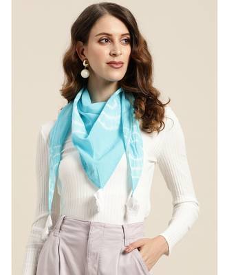 Fuchsia Tie-Dye & Sea Green Tie-Dye Scarf 2