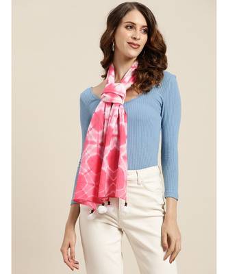 Pink Tie-Dye & Blue Tie-Dye Scarf 2