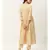 Beige Zari Embroidery Slit Kurta with Pants