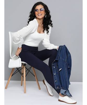Navy High Waist Jegging 4