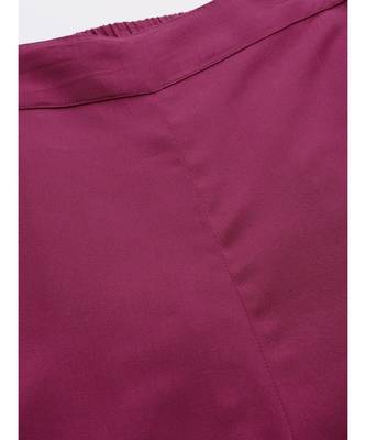 Burgundy Frilly Liva Pants 5