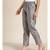Grey Foil Print Pencil Pants