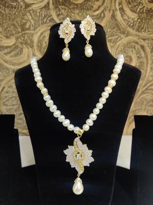 Natural Fresh Water Pearl Set From Hyderabad With Certificate of Authenticity 1