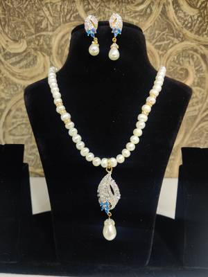 Natural Fresh Water Pearl Set From Hyderabad With Certificate of Authenticity 1