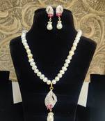 Natural Fresh Water Pearl Set From Hyderabad With Certificate of Authenticity