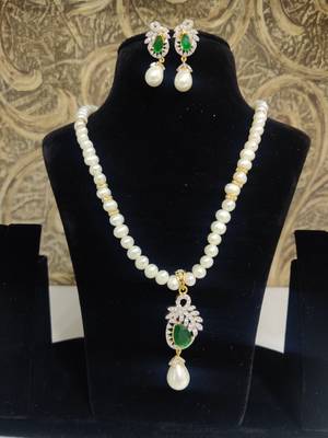 Natural Fresh Water Pearl Set From Hyderabad With Certificate of Authenticity 1