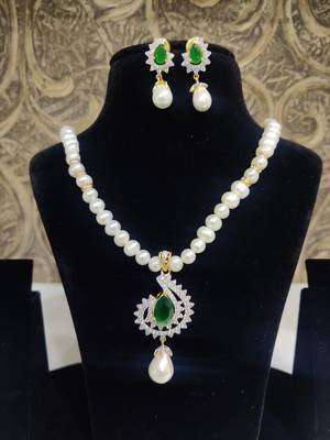 Natural Fresh Water Pearl Set From Hyderabad With Certificate of Authenticity 1
