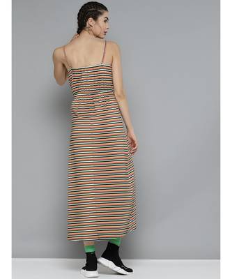 Multicolor Stripes Strappy Maxi Dress 3