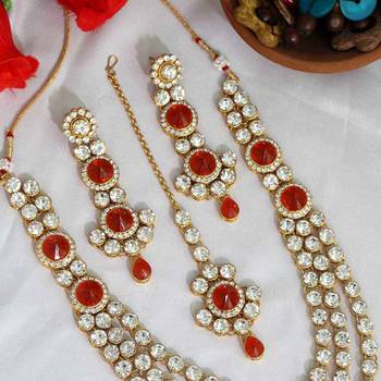 Orange necklace-sets 2