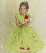 SAKA DESIGNS Lime Green Lehenga Choli For Girls | Ethnic Wears