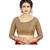 Maroon embroidered silk blend saree with blouse