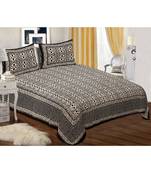 black pure cotton flat sheets abstract print  bed sheet  with  pillow cover