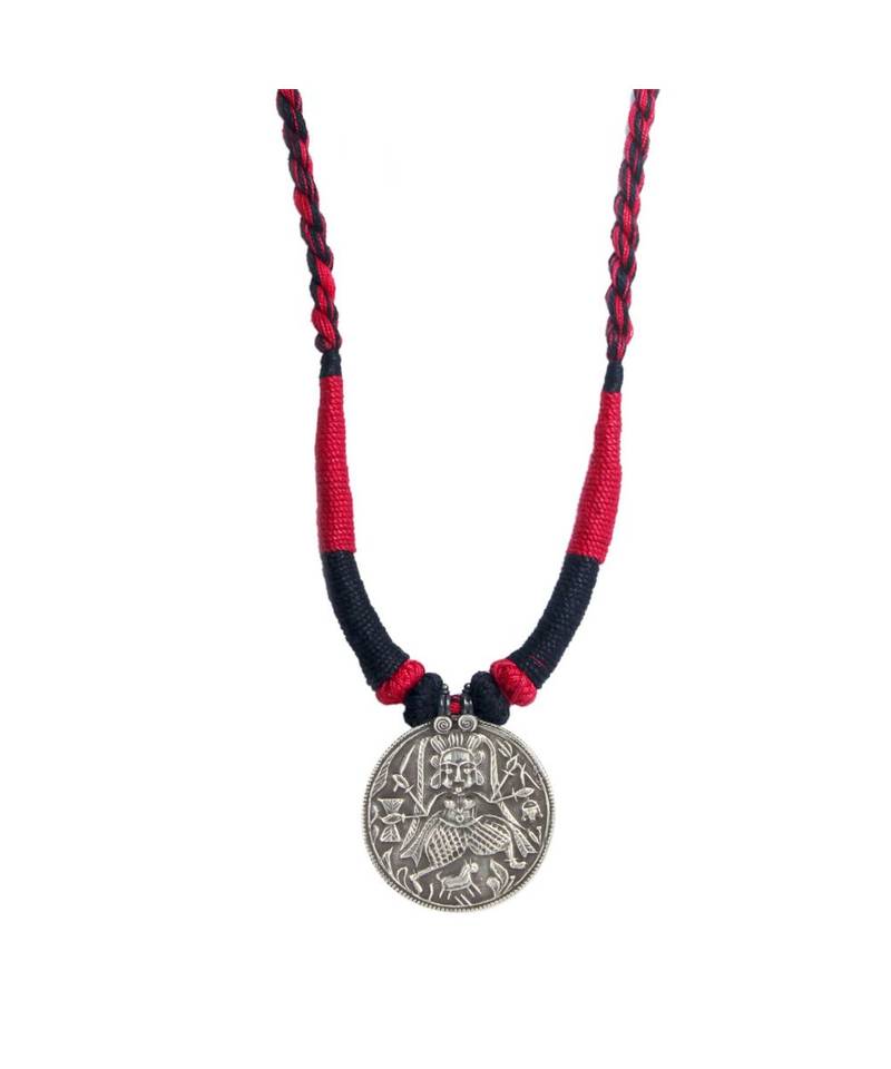 Pink And Black Dori Goddess Necklace
