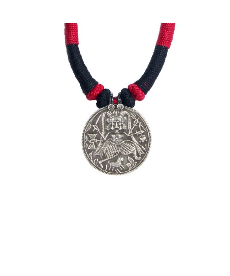 Pink And Black Dori Goddess Necklace