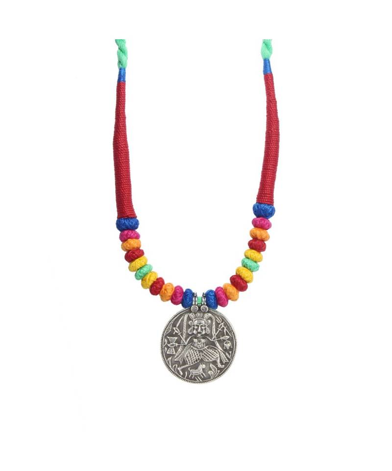 Multi-Colors Thread Goddess Kali Necklace
