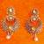 Pearl Flower and Kundan Dazzle in this White Pearl Polki Earring DDS 11