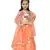 Anita Balia Label Baby Girllehenga choli ' italian crepe Blouse with organza lahenga and dupatta.FULLY STITCHED. Peach