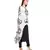 Cream Crepe printed   kurti with pant