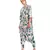 White Crepe printed   kurti with pant     Dupatta