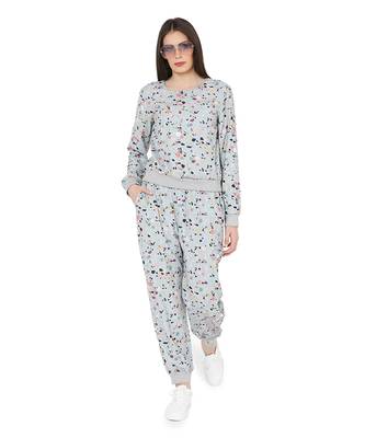 PS Pret by Payal Singhal Green Colour Printed Art Crepe Top with Jogger Pant 1