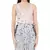 pink crepe printed   Top      Low Crotch Pant