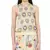 Yellow crepe printed   kurti     Bustier      Cowl Pant