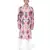 Red Printed Dupion Silk Bomber Kurta with Off White Cotton Silk Churidar