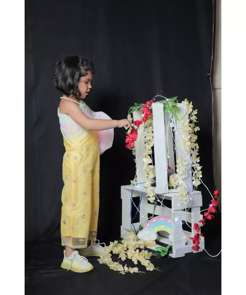 One Off Shoulder Flowered Jumpsuit