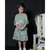 Green Peplum top with Butterfly Skirt