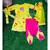 Flower Printed Kurta with Dhoti and Dupatta