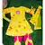 Flower Printed Kurta with Dhoti and Dupatta