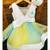 Big Stylish Bow with pleated embroidered Frock