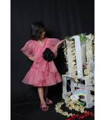 Pleated Frock with Smart Flower on Top