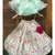 Frilled Top with heavy Embroidered Pleated Ghagra