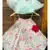 Frilled Top with heavy Embroidered Pleated Ghagra