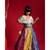 Multicolour Ghagra with V Neck style top