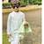 Slant Cut Kurta with Embroidered Jacket and Chudidar