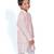 Peach Embroidered attached Jacket with Chudidar