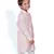 Peach Embroidered attached Jacket with Chudidar