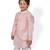 Peach Embroidered attached Jacket with Chudidar